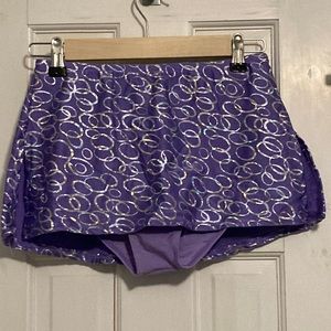 Light purple and silver skating skirt